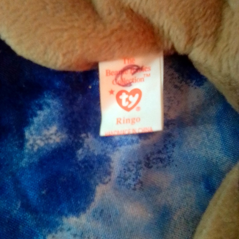 Ty beanie Ringo Raccoon 1996' PVC ERRORS - Picture 3 of 13
